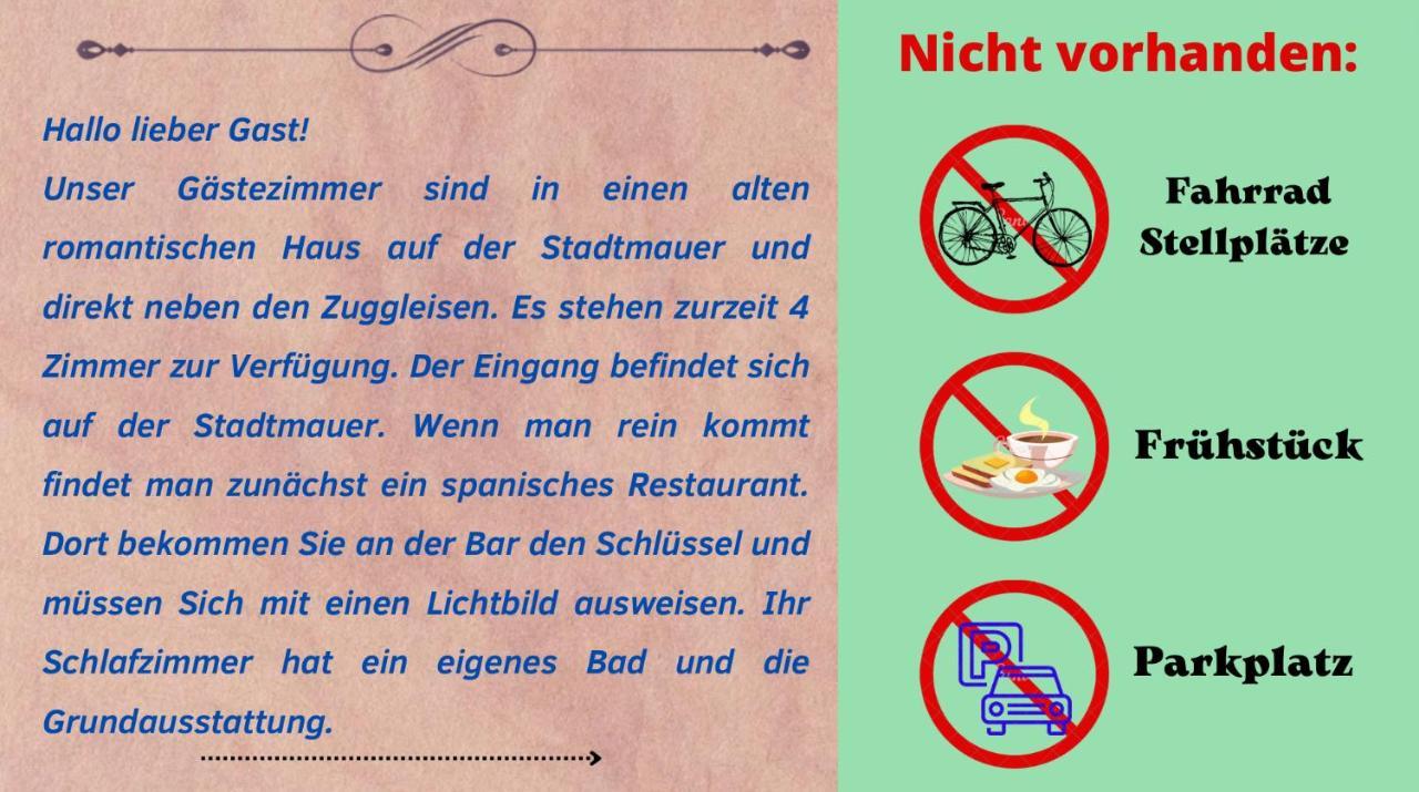 Hotelzimmer Im Alten Reihenhaus Auf Der Stadtmauer バッハラッハ エクステリア 写真
